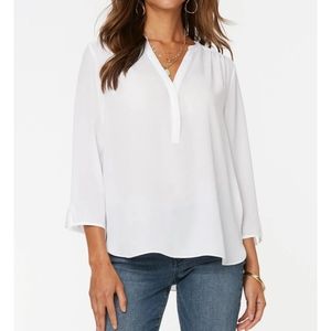 Curves 360 by NYDJ The Perfect Blouse White Top